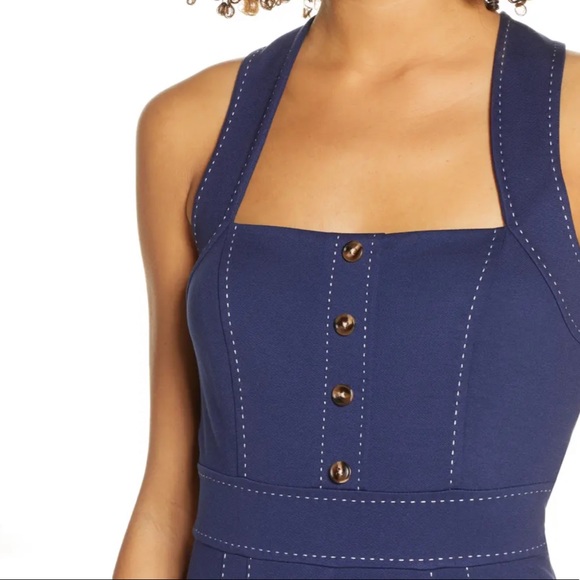 NWT ALI & JAY Blue Eastside Wide Leg Jumpsuit $148 - Picture 6 of 8